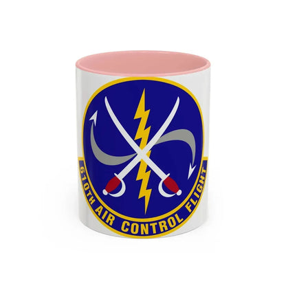610 Air Control Flight PACAF (U.S. Air Force) Accent Coffee Mug 11oz Pink - Go Mug Yourself
