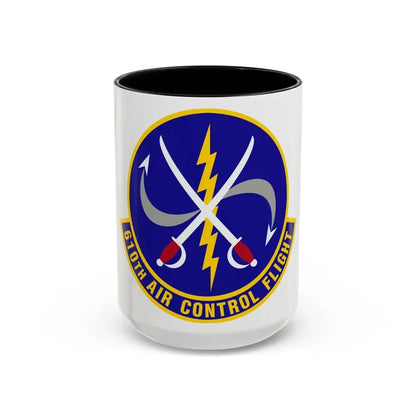 610 Air Control Flight PACAF (U.S. Air Force) Accent Coffee Mug 15oz Black - Go Mug Yourself