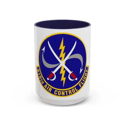 610 Air Control Flight PACAF (U.S. Air Force) Accent Coffee Mug 15oz Navy - Go Mug Yourself