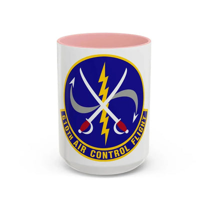 610 Air Control Flight PACAF (U.S. Air Force) Accent Coffee Mug 15oz Pink - Go Mug Yourself