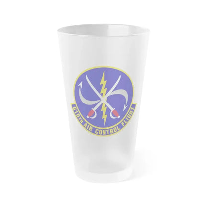 610 Air Control Flight PACAF (U.S. Air Force) Frosted Pint Glass 16oz Default Title - Go Mug Yourself