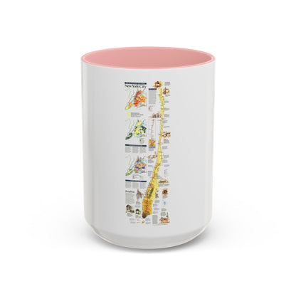 USA - New York City (1999) (Map) Accent Coffee Mug