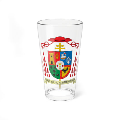 Escudo de Agustín Parrado García (Spain) (Coat of Arms) Pint Glass 16oz