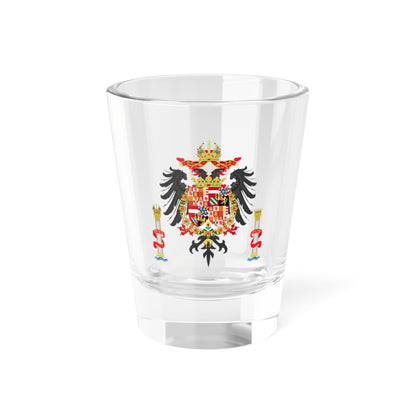 Greater Coat of Arms of Charles V Holy Roman Emperor, Charles I as King of Spain - Shot Glass 1.5oz