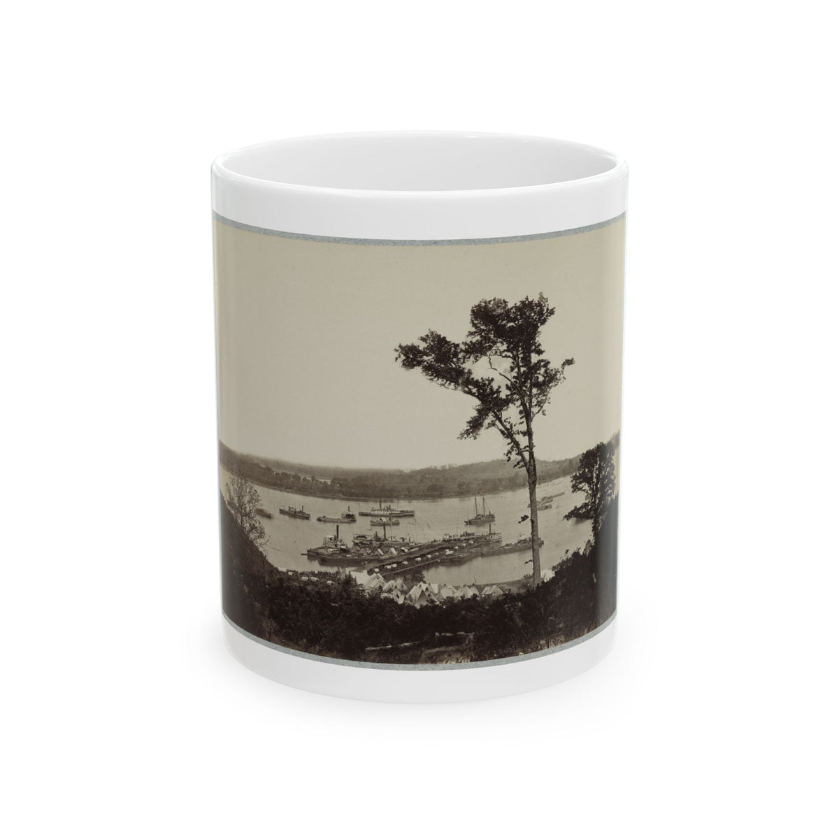 Belle Plain Landing, Va. 004 (U.S. Civil War) White Coffee Mug