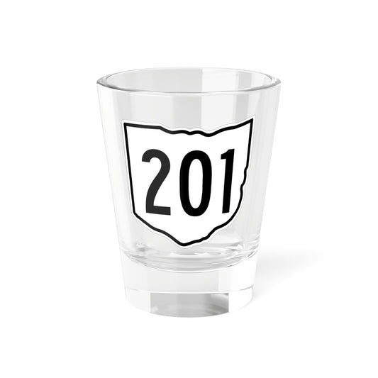 OH-201 1960 (Ohio) (Road Sign) Shot Glass 1.5oz