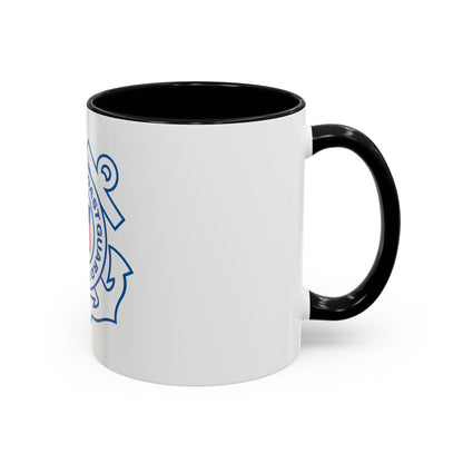 USCG Official Emblem (U.S. Coast Guard) Accent Coffee Mug