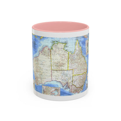 Australia (1963) (Map) Accent Coffee Mug
