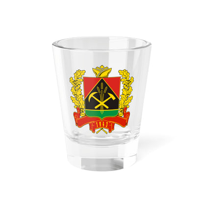 Coat of arms of Kemerovo Oblast 2002 (Russia) (Coat of Arms) Shot Glass 1.5oz