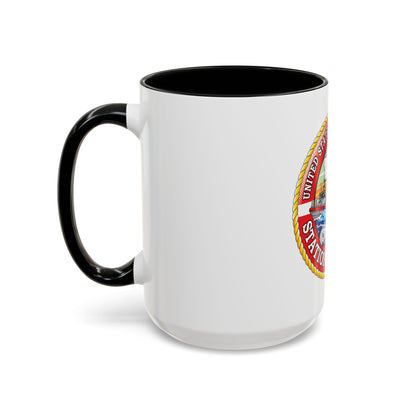 USCG Station Venice (U.S. Coast Guard) Accent Coffee Mug