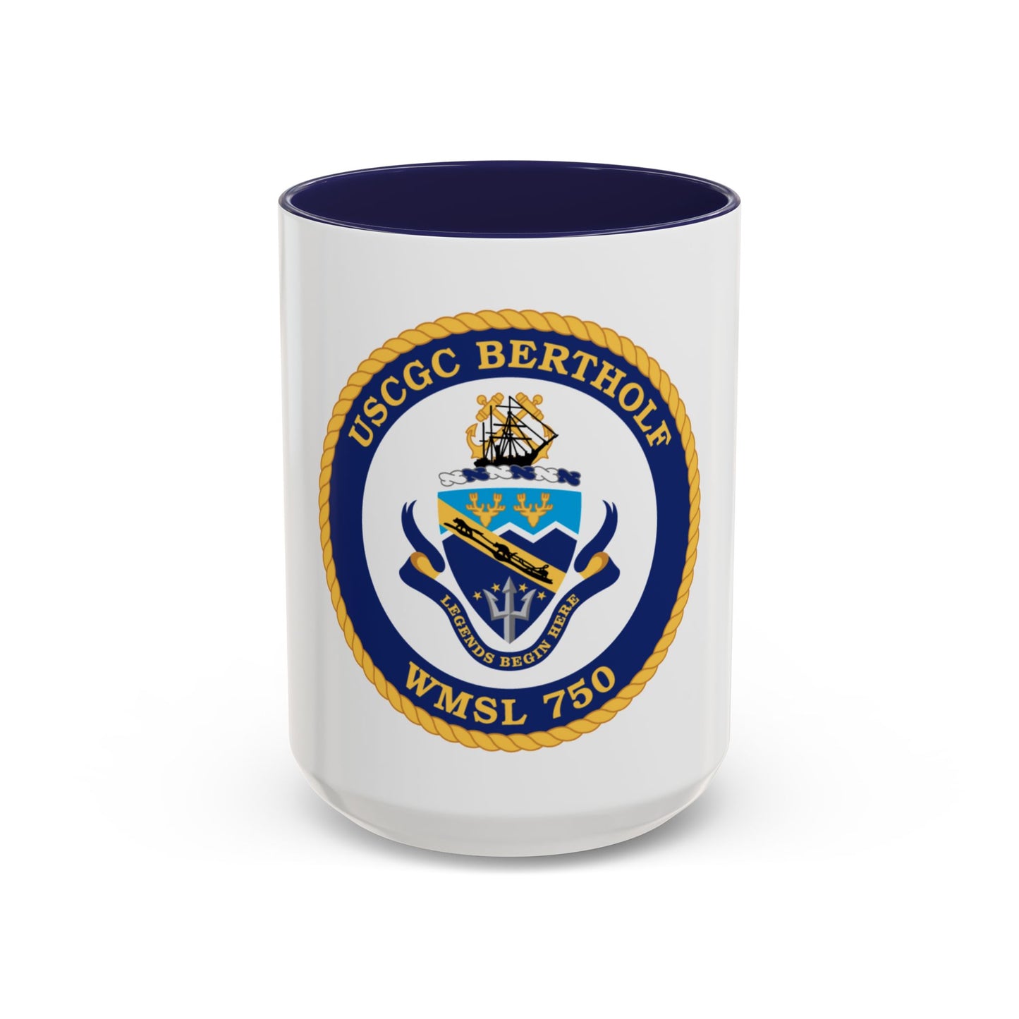 USCGC Bertholf WMSL 750 (U.S. Coast Guard) Accent Coffee Mug