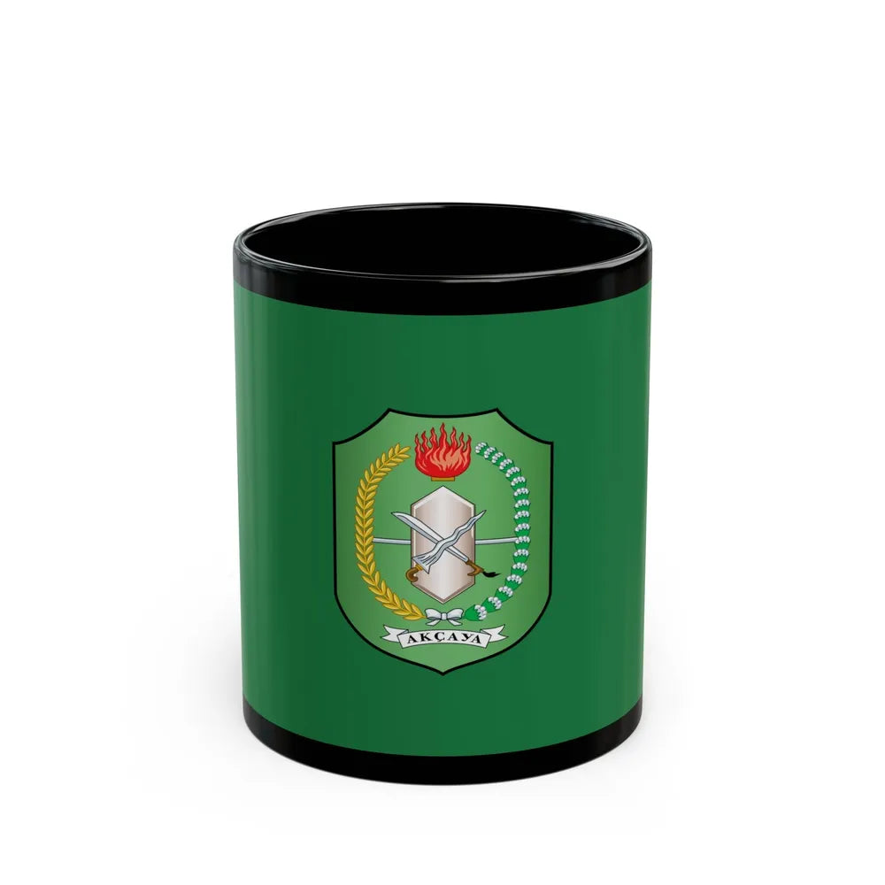 Flag of West Kalimantan Indonesia - Black Coffee Mug-11oz-Go Mug Yourself