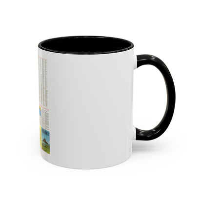 France - A Traveller's Map 2 (1971) (Map) Accent Coffee Mug