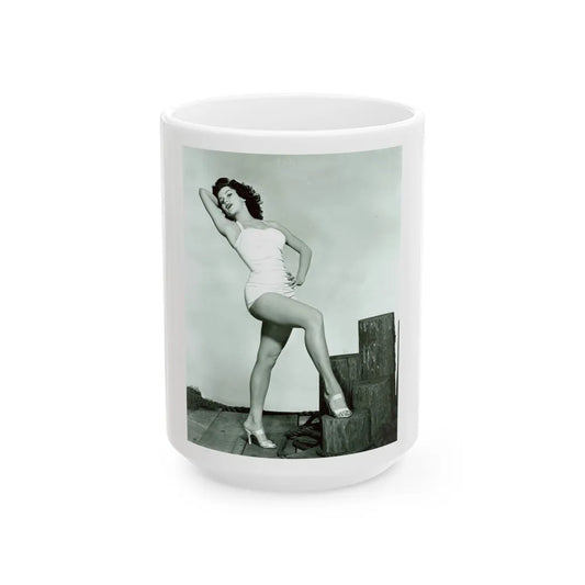 Debra Paget #264 1 (Vintage Female Icon) White Coffee Mug-15oz-Go Mug Yourself