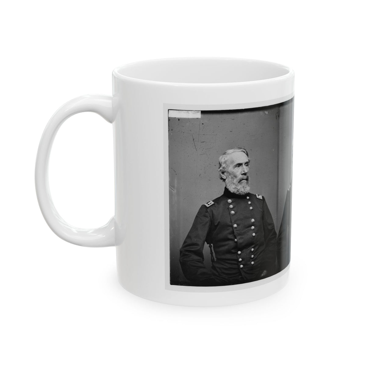 Portrait Of Maj. Gen. Edwin V. Sumner, Officer Of The Federal Army (U.S. Civil War) White Coffee Mug