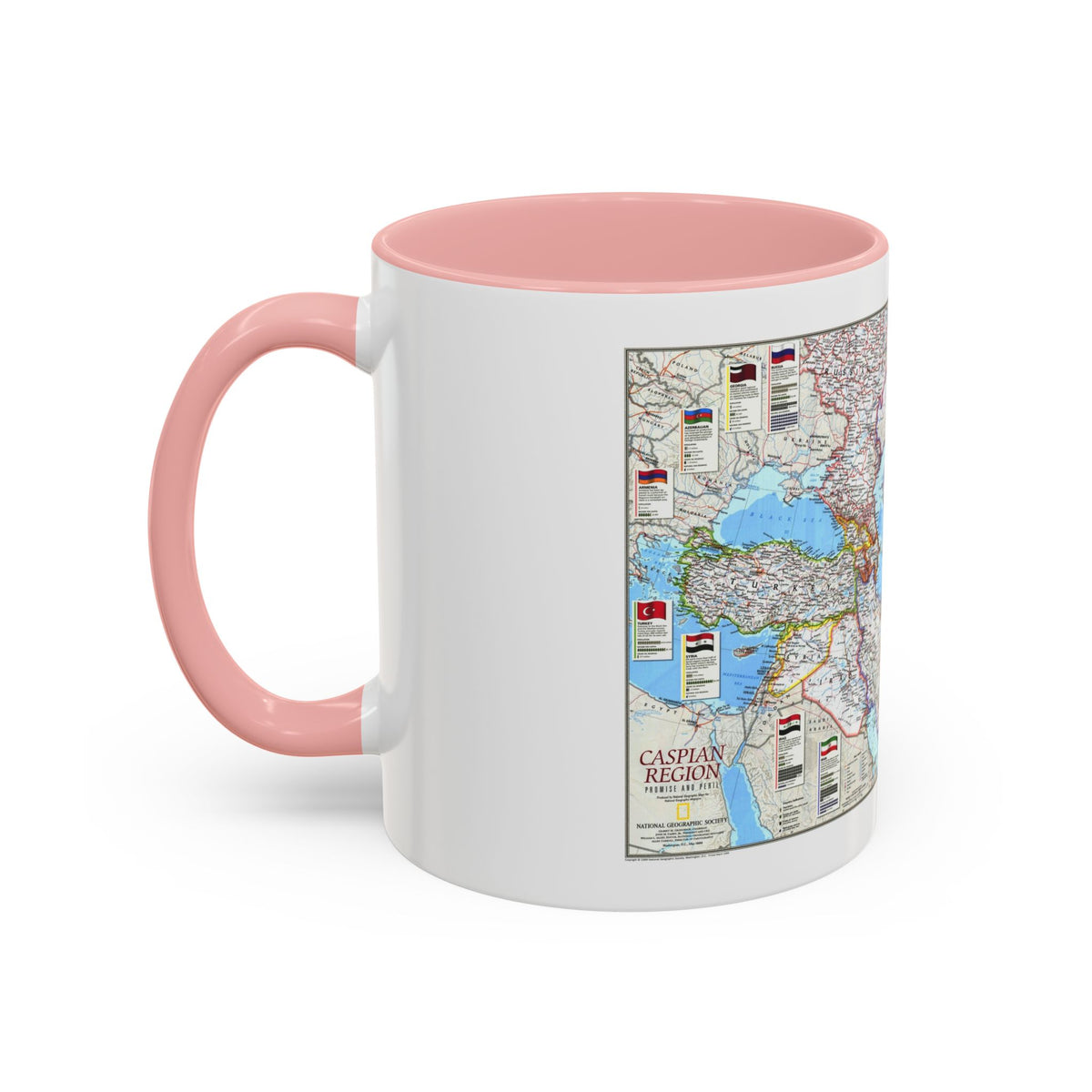 Caspian Region- Promise and Peril (1999) (Map) Accent Coffee Mug