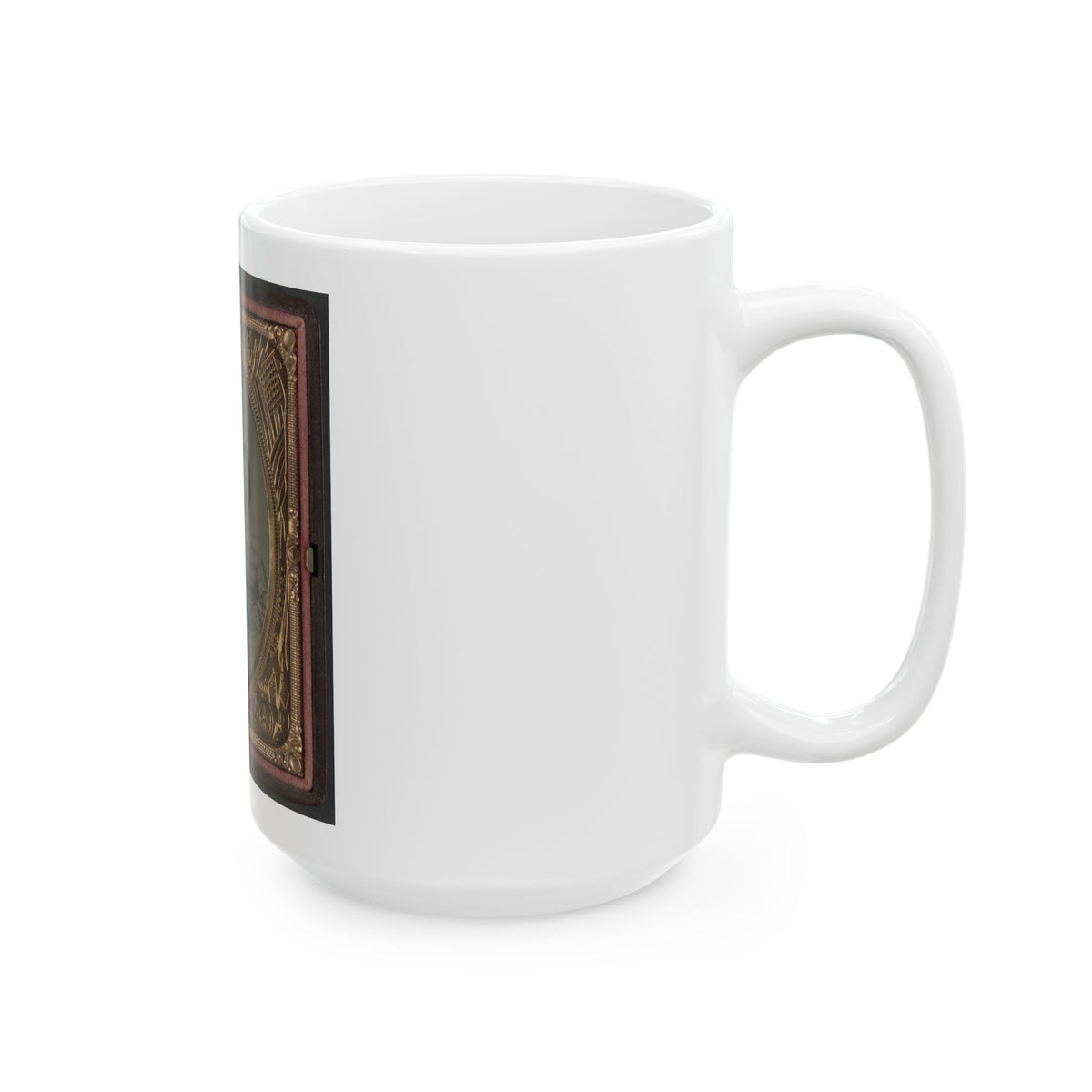 Unidentified Soldier In Union Sergeant's Uniform With Unidentified Woman (U.S. Civil War) White Coffee Mug
