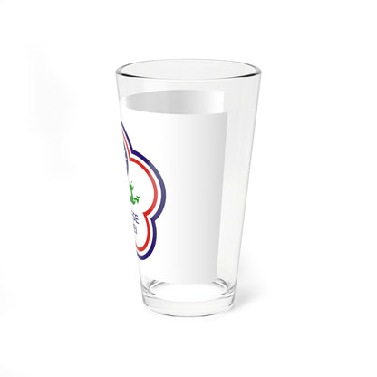 Flag of Chinese Taipei for Deaf 1997-2019 (China) Pint Glass 16oz