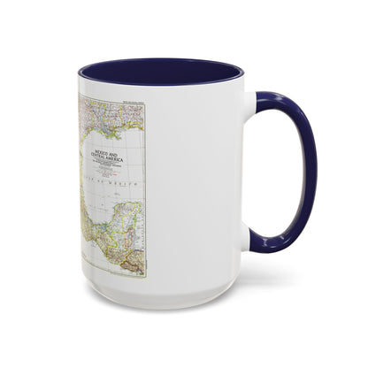 Central America & Mexico (1953) (Map) Accent Coffee Mug