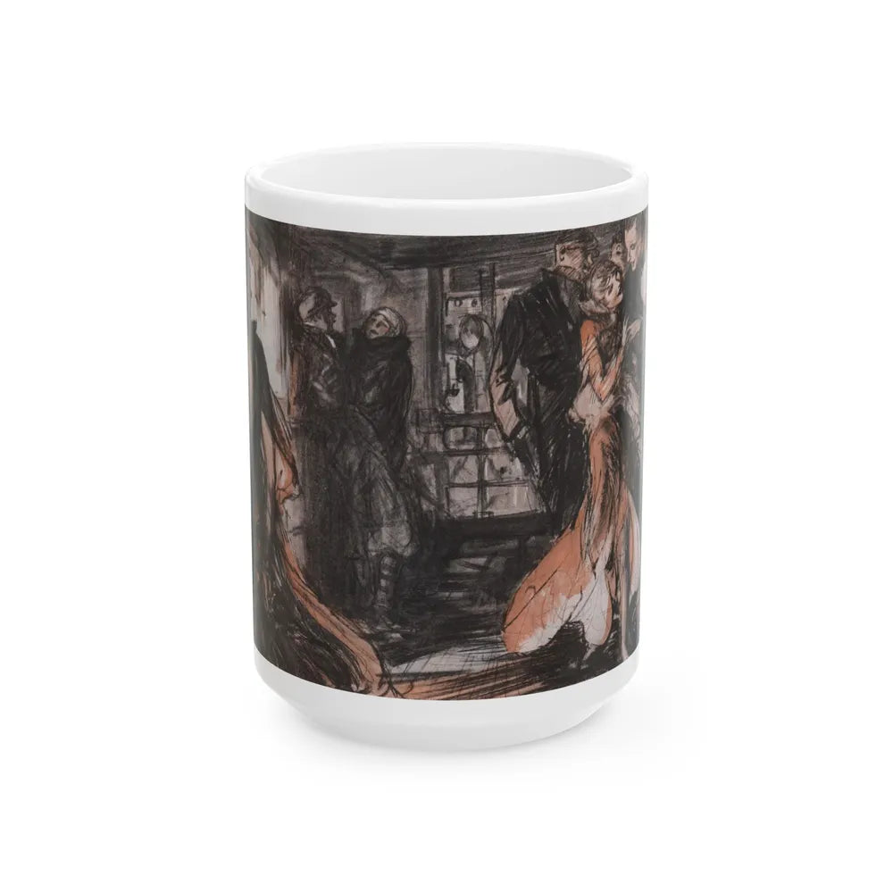 Dinner for Three Attended by Two, McCall's, September 1930 - White Coffee Mug-15oz-Go Mug Yourself