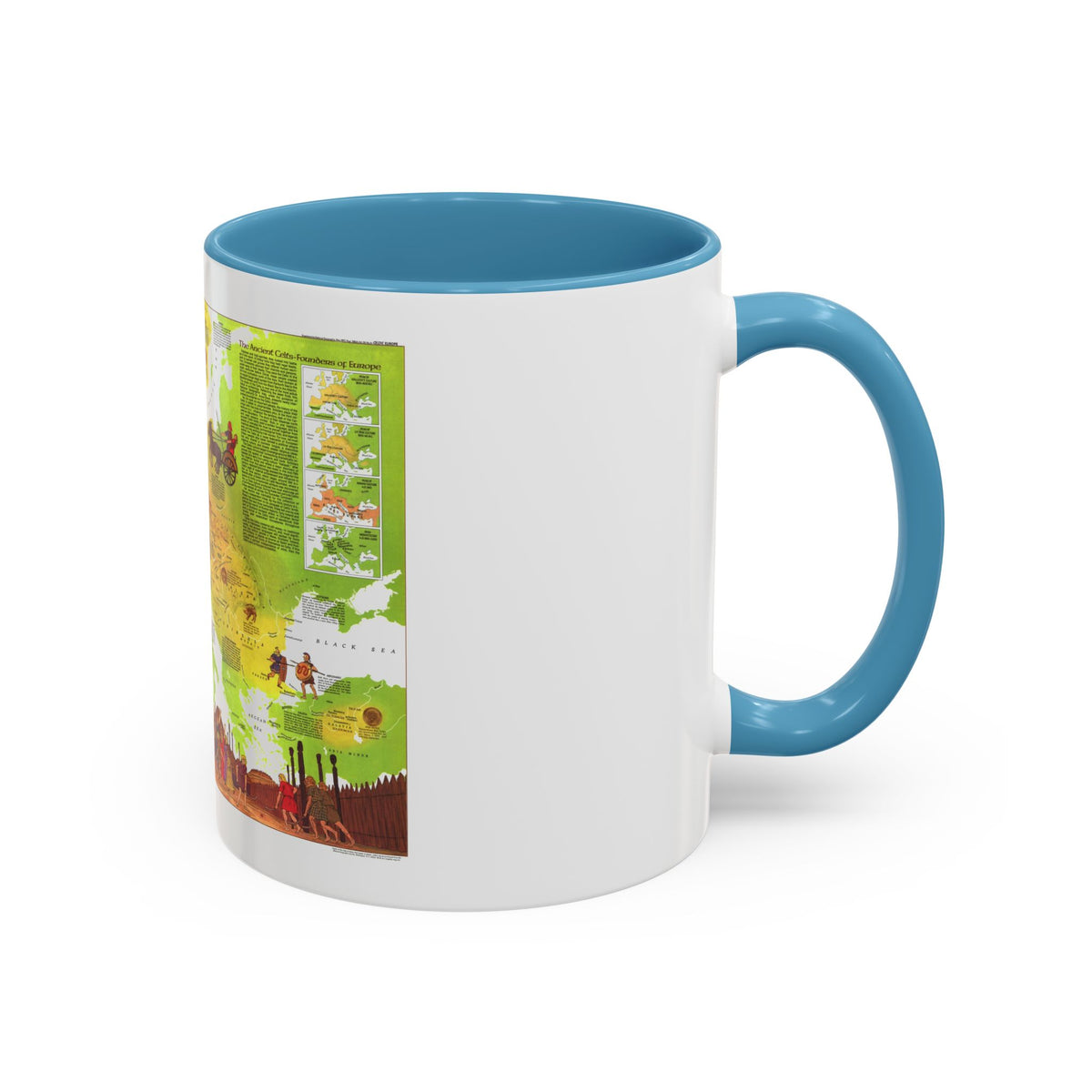 Europe - Celtic (1977) (Map) Accent Coffee Mug