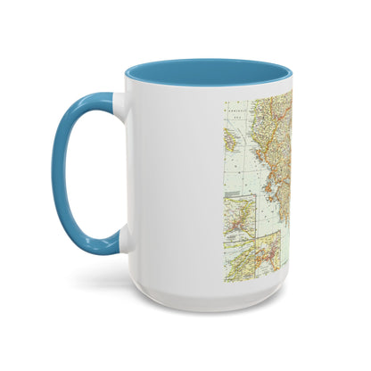 Greece and the Aegean (1958) (Map) Accent Coffee Mug