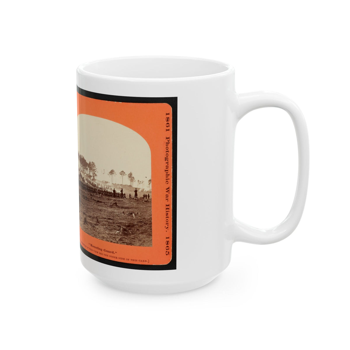 Mounting Guard  001 (U.S. Civil War) White Coffee Mug