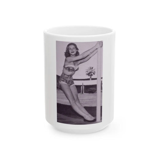 Elizabeth Montgomery #106 (Vintage Female Icon) White Coffee Mug-15oz-Go Mug Yourself