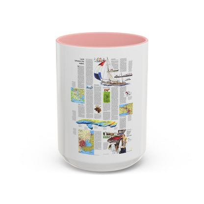 USA - Wisconsin, Michigan ,Great Lakes 2 (1973) (Map) Accent Coffee Mug