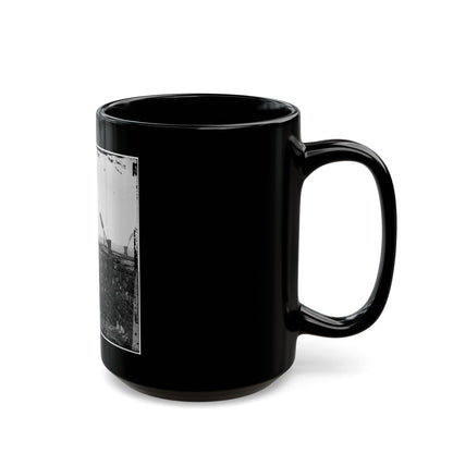 Richmond, Va. Ruins Of Richmond & Petersburg Railroad Bridge (U.S. Civil War) Black Coffee Mug
