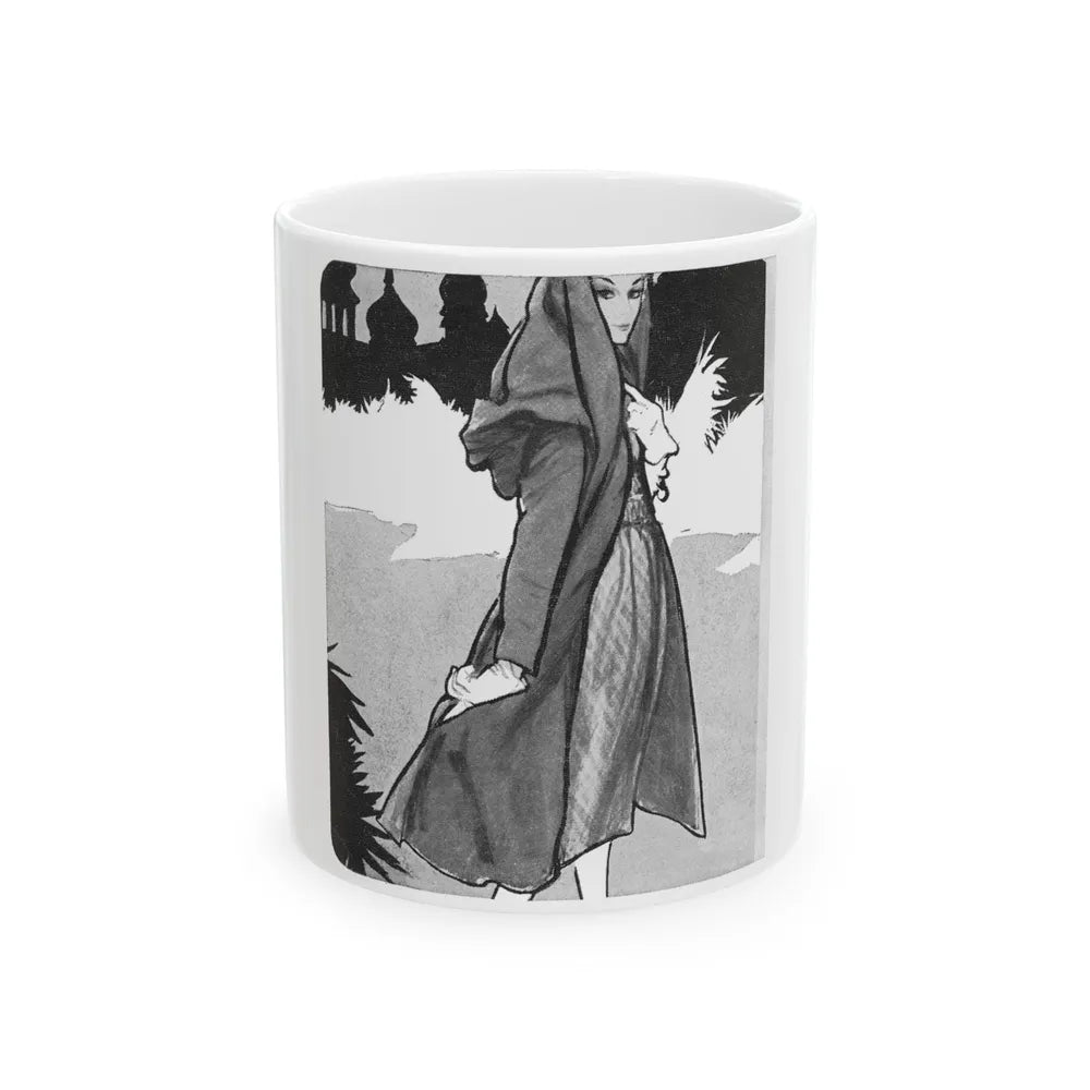 Fashion Illustration, 1958 - White Coffee Mug-11oz-Go Mug Yourself