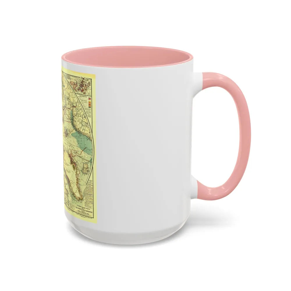 North Pole (1907) (Map) Accent Coffee Mug-Go Mug Yourself