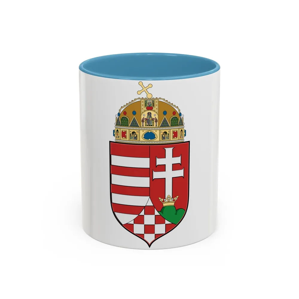 Hungary Country History (1916) - Accent Coffee Mug-11oz-Light Blue-Go Mug Yourself