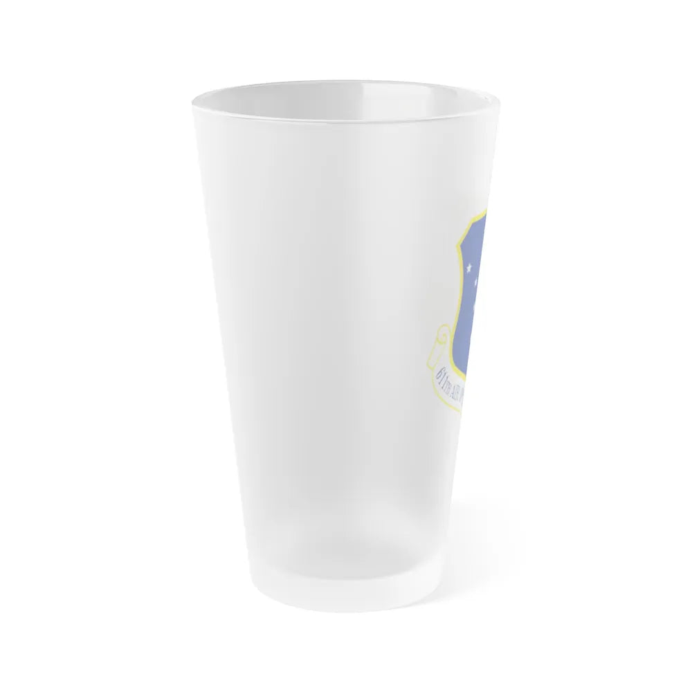 611th AOC (U.S. Air Force) Frosted Pint Glass 16oz-Go Mug Yourself