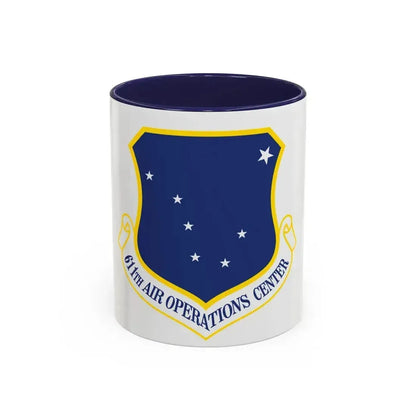 611th AOC (U.S. Air Force) Accent Coffee Mug 11oz Navy - Go Mug Yourself