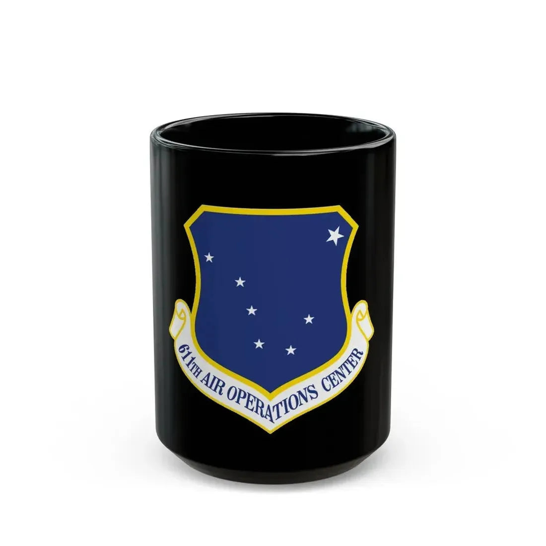 611th AOC (U.S. Air Force) Black Coffee Mug - Go Mug Yourself