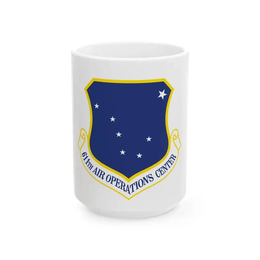 611th AOC (U.S. Air Force) White Coffee Mug 15oz - Go Mug Yourself