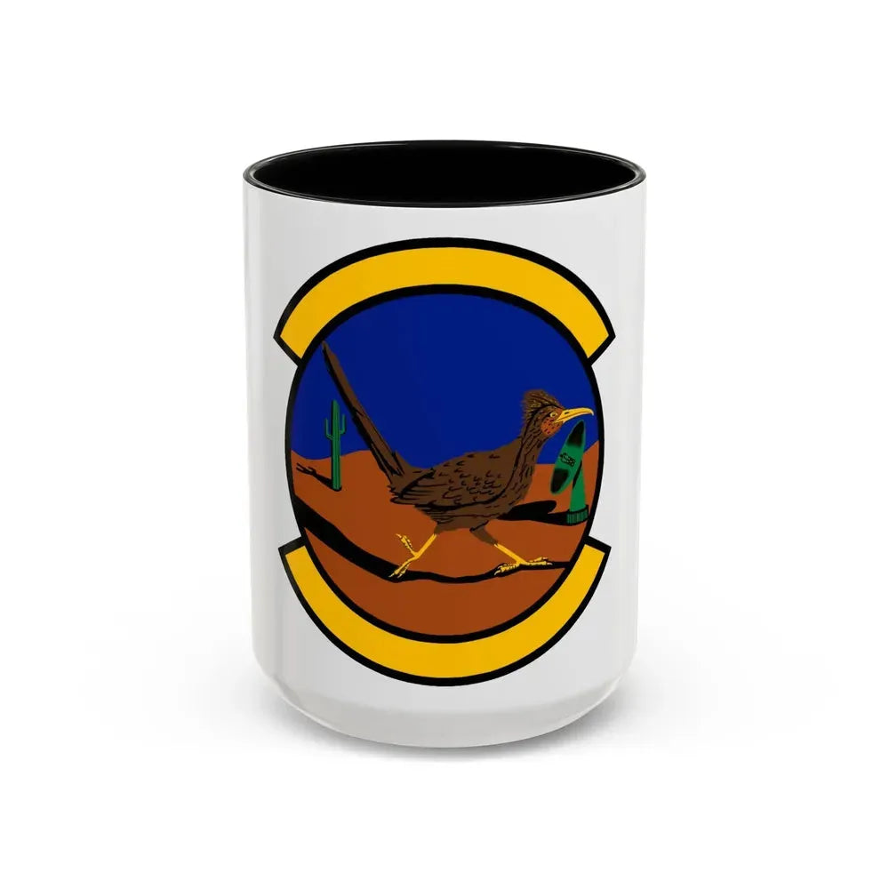 612 Air Communications Squadron ACC (U.S. Air Force) Accent Coffee Mug 15oz Black - Go Mug Yourself