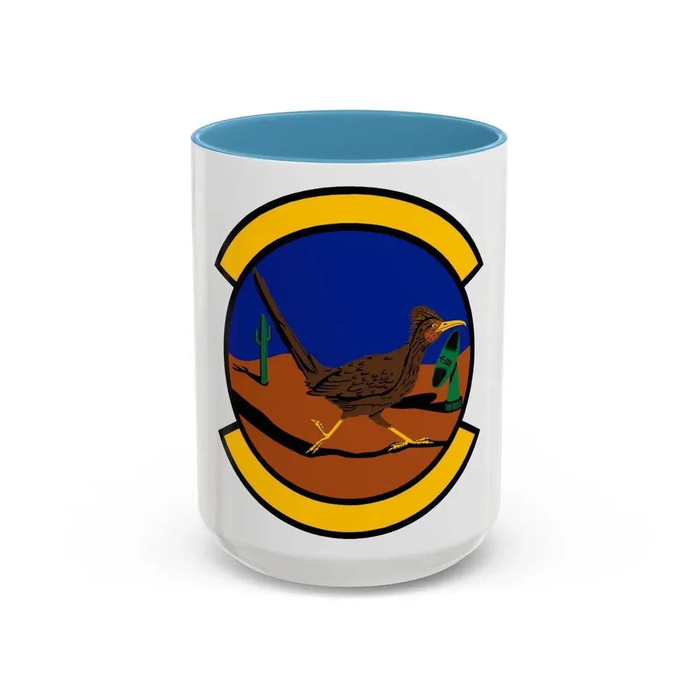 612 Air Communications Squadron ACC (U.S. Air Force) Accent Coffee Mug 15oz Light Blue - Go Mug Yourself