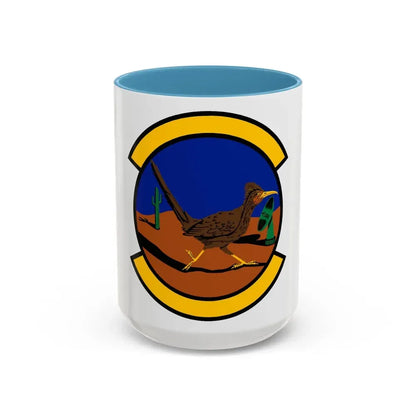 612 Air Communications Squadron ACC (U.S. Air Force) Accent Coffee Mug 15oz Light Blue - Go Mug Yourself