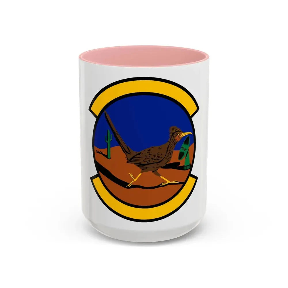 612 Air Communications Squadron ACC (U.S. Air Force) Accent Coffee Mug 15oz Pink - Go Mug Yourself