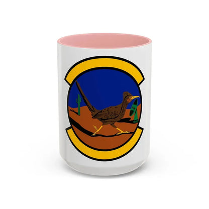 612 Air Communications Squadron ACC (U.S. Air Force) Accent Coffee Mug 15oz Pink - Go Mug Yourself