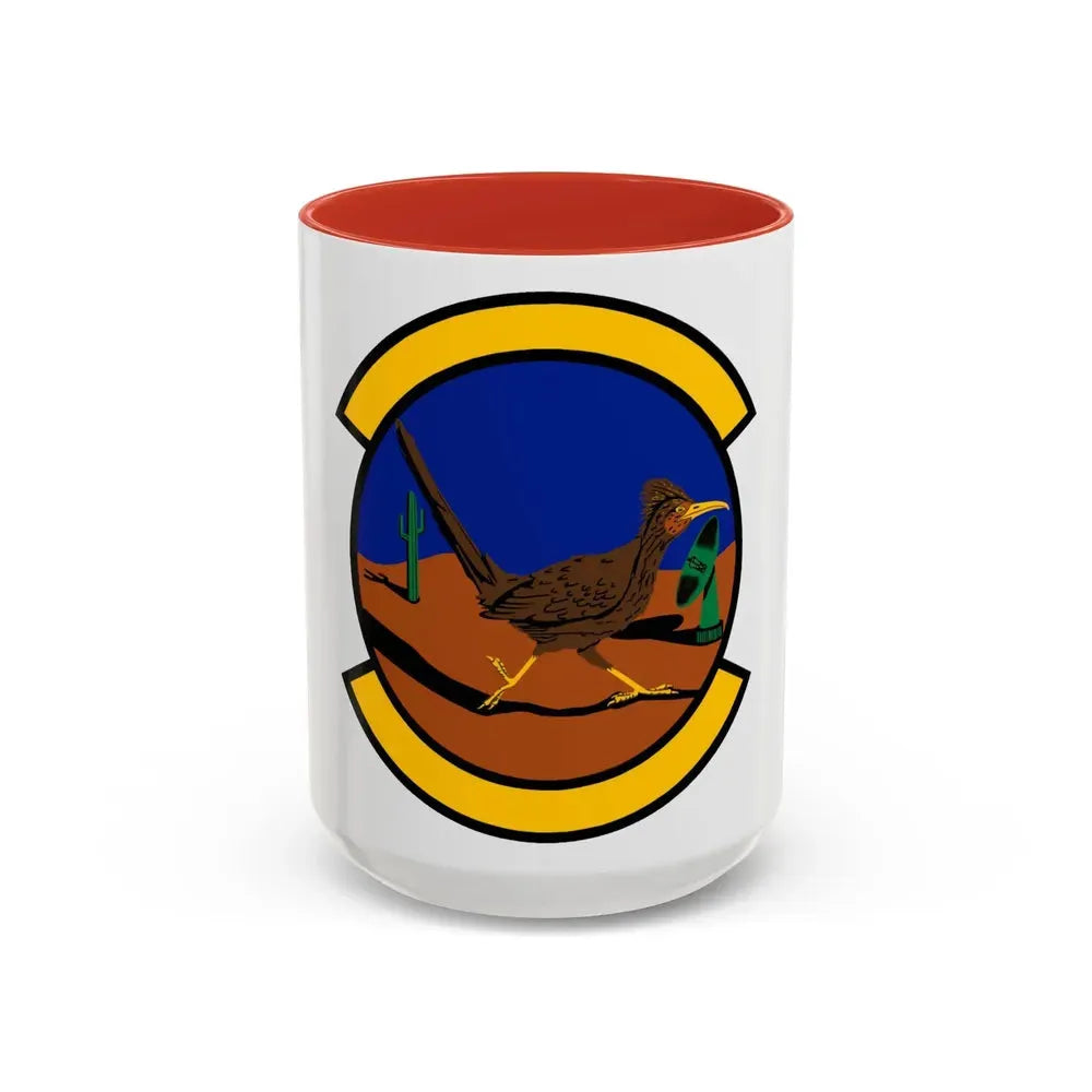 612 Air Communications Squadron ACC (U.S. Air Force) Accent Coffee Mug 15oz Red - Go Mug Yourself