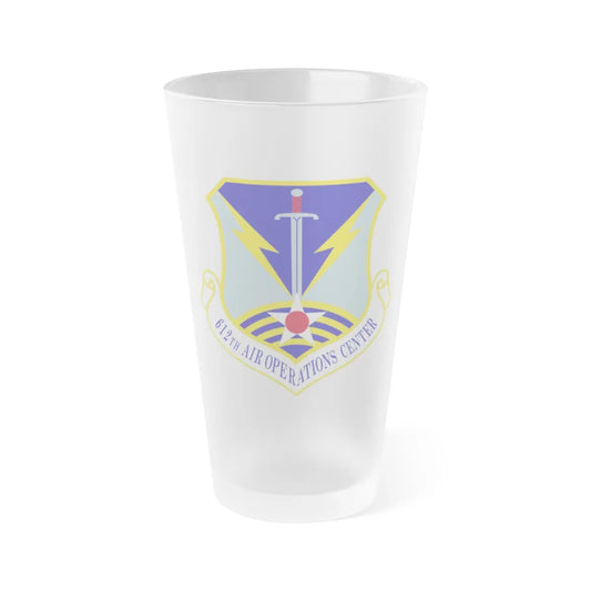 612 Air Operations Center ACC (U.S. Air Force) Frosted Pint Glass 16oz-Go Mug Yourself