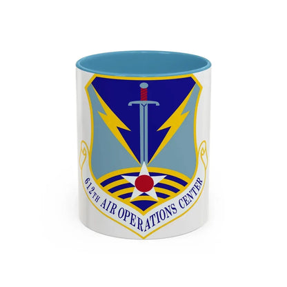 612 Air Operations Center ACC (U.S. Air Force) Accent Coffee Mug 11oz Light Blue - Go Mug Yourself