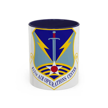 612 Air Operations Center ACC (U.S. Air Force) Accent Coffee Mug 11oz Navy - Go Mug Yourself