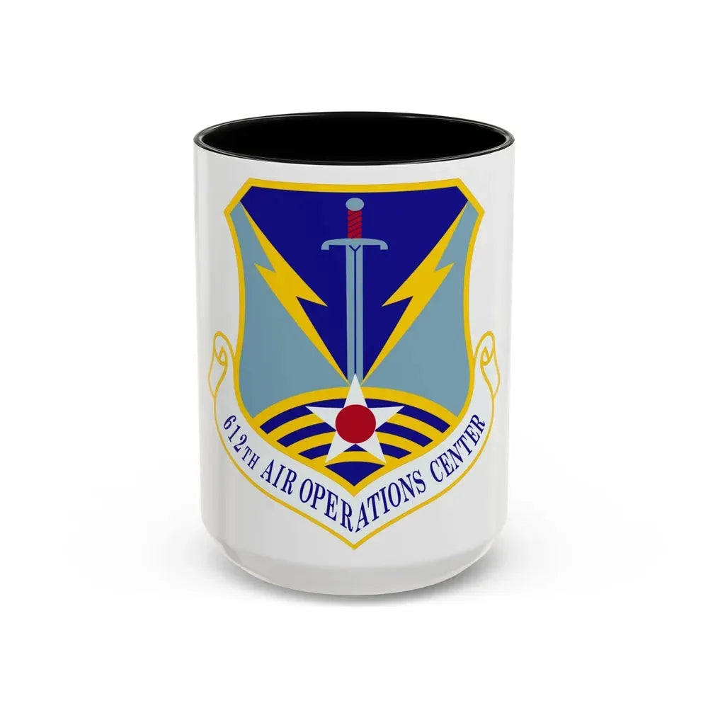 612 Air Operations Center ACC (U.S. Air Force) Accent Coffee Mug - Go Mug Yourself