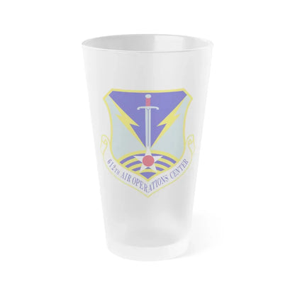 612 Air Operations Center ACC (U.S. Air Force) Frosted Pint Glass 16oz Default Title - Go Mug Yourself