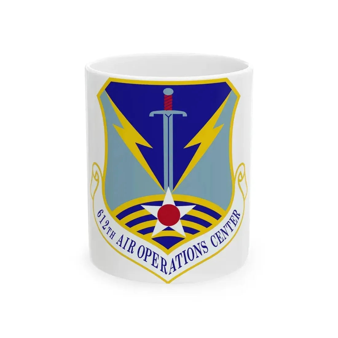 612 Air Operations Center ACC (U.S. Air Force) White Coffee Mug 11oz - Go Mug Yourself