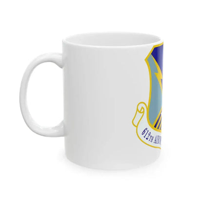 612 Air Operations Center ACC (U.S. Air Force) White Coffee Mug - Go Mug Yourself